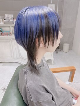 デイズ(days) メンズライク女子/中性ロングウルフヘア/デザインカラー