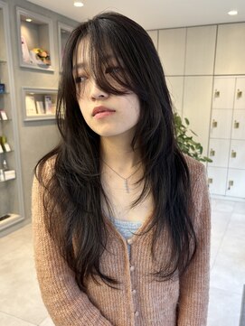 シエル バイ ケンジ 登戸 生田(CIEL by KENJE) ハッシュカット/韓国風レイヤー/ウルフレイヤー/前髪長め