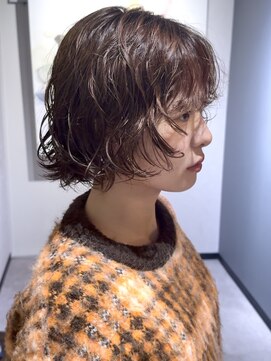 ノラ ギンザ(NORA GINZA) ドライパーマゆるめパーマボブパーマミディアムパーマ銀座暗髪