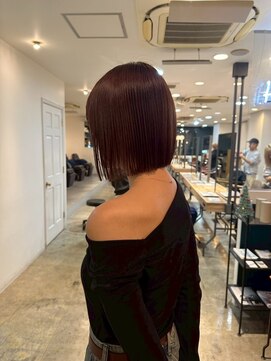 ヘアーブレイス(hair brace) 千葉駅/着物ヘア/大人ガーリー/ダークアッシュ/似合わせカット