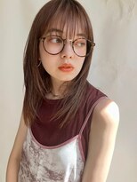 トリッカ 銀座(tricca)&nbsp;ナチュラルレイヤー/顔まわりレイヤー/ストレートヘア/小顔ヘア