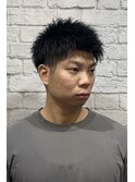 ツーブロスパイキーショート