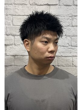 グレイスフルバーバー 赤坂見附店 ツーブロスパイキーショート