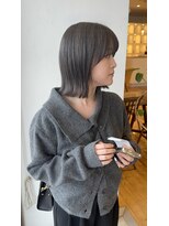 ウニュ(unu.)&nbsp;赤みなしオリーブベージュ、結べるボブ、髪質改善