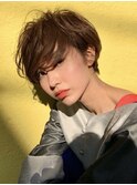 耳かけクールショート/癖毛くせ毛/絶壁解消/大人ヘア/オトナ女子
