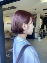 サンズヘアー(3’s hair)&nbsp;＊いろんなスタイルが楽しめるミニボブ×ガーネットレッド～