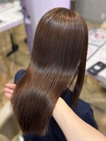 ロンド フィーユ(Lond fille)&nbsp;結べるレイヤーカット/ミルクグレージュ/韓国巻き/顔周りカット
