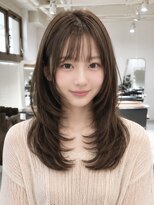 ネオリーブウリ 二子玉川店(Neolive uri)&nbsp;ダークパープルレイヤーカットミルクブラウン髪質改善