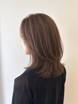 ヘアースタジオ ゼン カロン(Hair studio Zen kalon) 韓国風レイヤーカット/ミルクティーベージュ/白髪ぼかし30代40代