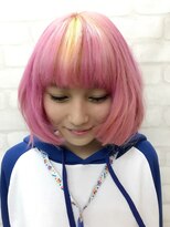 トリプルエイチ(HHH for hair) 20代大人可愛いグラデーション小顔ショートホワイトピンク☆