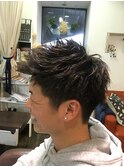 【LILA  HAIR】爽やかアップバングのツーブロックショート