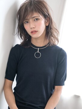 リコ アトリエ 成田公津の杜(RICO atelier) 襟足長め×セミドライ☆色っぽクールなハンサムセミウルフ