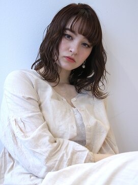 アンス 大阪梅田(ANs.) 20代30代スタイリング簡単♪毛先パーマ×ボブディ