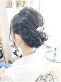 シニヨンアレンジ　【ヘアアレンジ　立川/立川南/八王子/浴衣】