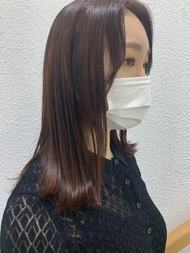 アッシュ 元住吉店(Ash) イルミナカラーでブラッドオレンジブラウンに