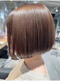 【Lee大阪店】ワンレン前下がりボブ×ココアブラウン/新出奈津樹
