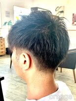 オレンジ(orange)&nbsp;【orange大分賀来】メンズツーブロックスタイル