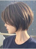 ショート/ハイライトカラー/白髪/白髪ぼかし/くびれヘア/横浜