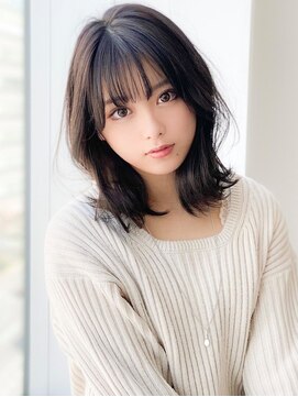 アグ ヘアー ハウス 角田店(Agu hair haus) 《Agu hair》モテ前髪×くびれロブ