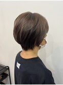 【デザインに馴染むハイライト】ショート×フォギーグレージュ