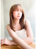【ROJITHA表参道原宿】内巻きミディ×キャラメルベージュ