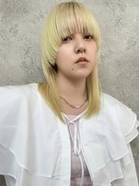 アンアミ シブヤ(Un ami shibuya) イエローカラー/ホワイトカラー/マッシュウルフ