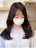 韓国前髪顔周り×美髪レイヤー[横浜/縮毛矯正/前髪縮毛矯正]