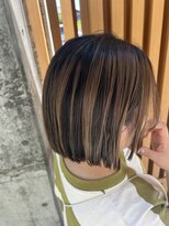 ヘアーディレクションイアス (HAIR DIRECTION eAs) 艶感アンブレラカラー×パツッとボブ