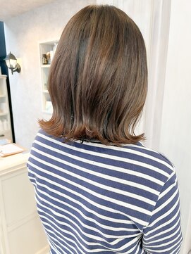 キャアリー(Caary) 福山人気caary似合わせカット鎖骨ミディ外ハネゆる巻