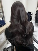 小岩ブリーチなしラベンダーグレージュ韓国レイヤーカット