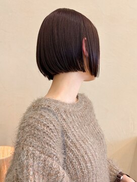 スニュウ(snuw) 透明感カラーブリーチなしボブタッセルボブ