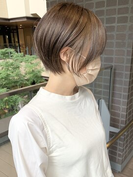 ステアケース 武蔵小杉店(stair:case) ナチュラルハイライトベージュショートボブ