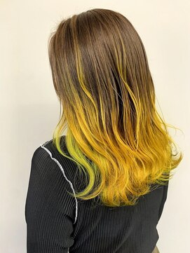 グラム 岡崎北店(gram) 【gram】グラデーション_イエロー_個性派y