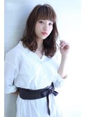 ゆるふわウェーブのレイヤーミディ