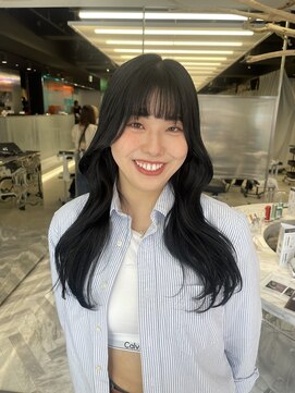 ゼスト 八王子店(ZEST) くびれ韓国風ブルーブラックヘア