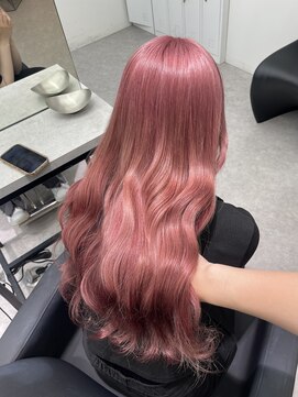 ペレ 渋谷(PELE) デザインカラー/レイヤーカット/ウェットヘア/オリーブベージュ