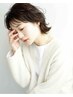 【人気NO.2】　カット+低刺激オーガニックカラー+オージュアTR￥10700