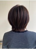 ショートウルフ◯チョコレートブラウン◯冬カラー