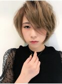 ワンサイドショート/ボブ/ブランジュ/ダブルバンク 表参道/青山