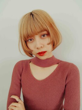 エーバイフー 江坂店(A BY WHO) A BY WHO江坂/ハイトーンボブ/ブロンドヘア/ブリーチ