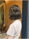 【oasisオグラ】切りっぱなしゆるウェーブボブ波巻パーマ