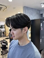 曲がる縮毛矯正専門店 バイ レイズ 名駅(曲がる縮毛矯正専門店 by RAYS) ニュアンスパーマ 刈り上げありセンターパート K