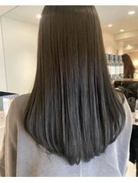 ガリカ シーム(Gallica/SEAM)&nbsp;フェミニンロング/透明感オリーブベージュ