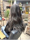 ハイライト 白髪ぼかし コントラストハイライト ブリーチ カラー