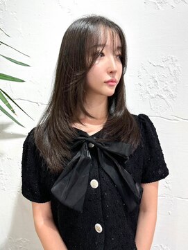 エルサザビューティー 神戸三宮(Elsa the beauty) くびれミディアム大人可愛いカジュアルヘア髪質改善