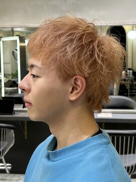 ロンドオム 池袋(Lond Homme) men's/メンズ/メンズカット/ブリーチ/センターパート/池袋