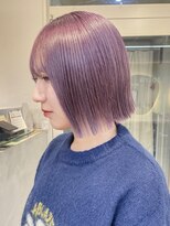 テトラ バイ ネオリーブ 横浜西口店(tetra by neolive)&nbsp;切りっぱなしボブラベンダーカラー秋冬ケアブリーチN