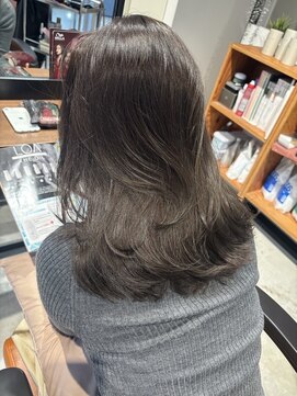 イルミナカラー/暗髪/透明感