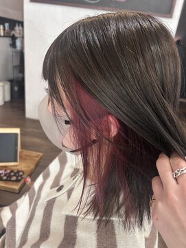 ラブヘアーグリーン(LOVEHAIRGREeN) インナーピンクカラー