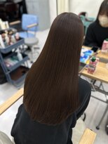 エミン(emyn) 前髪カタログ イメチェン 暗髪 黒髪 アルカリ酸熱トリートメント